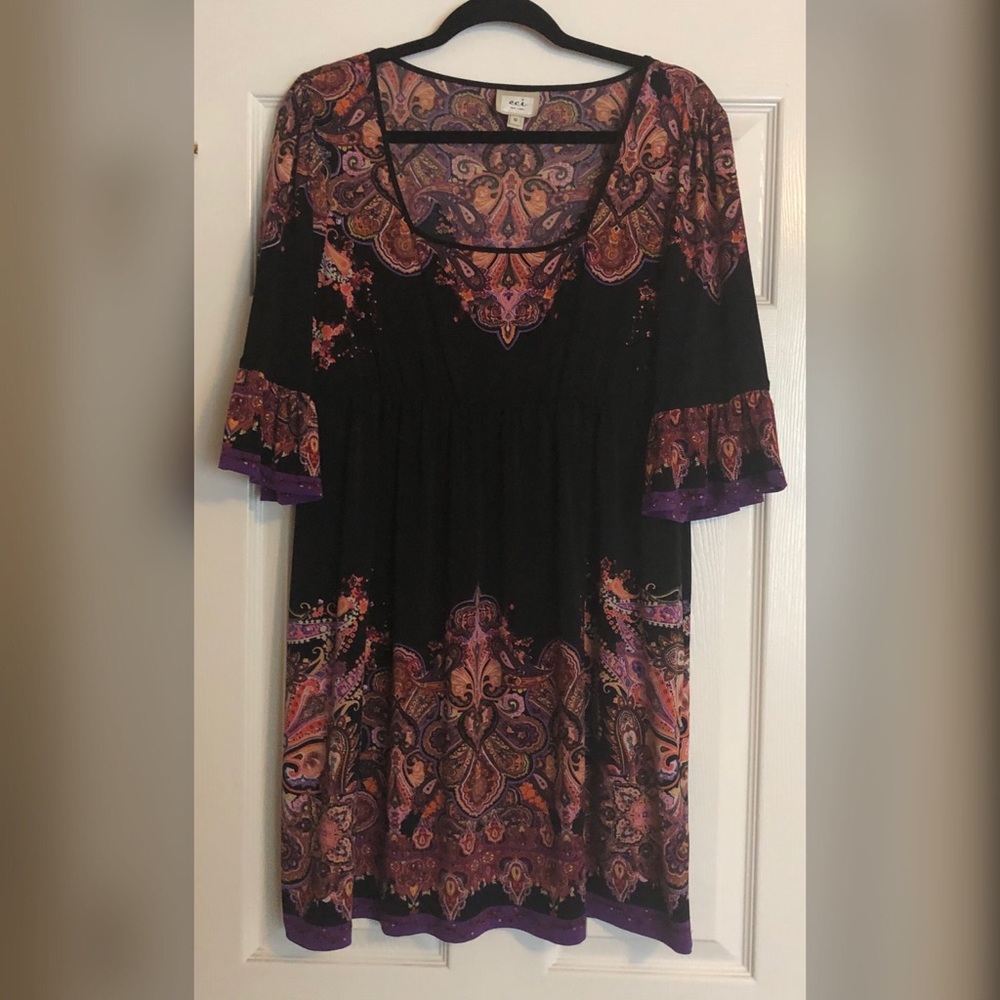 ECI Multicolor Bell Sleeved Dress 🔔